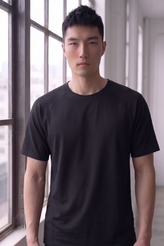 23M041落肩袖CVC-棉Ｔ